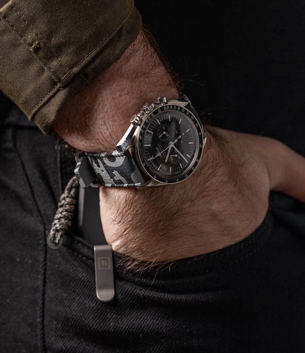 Tropical Retro Style FKM Rubber Quick Release Watch Straps