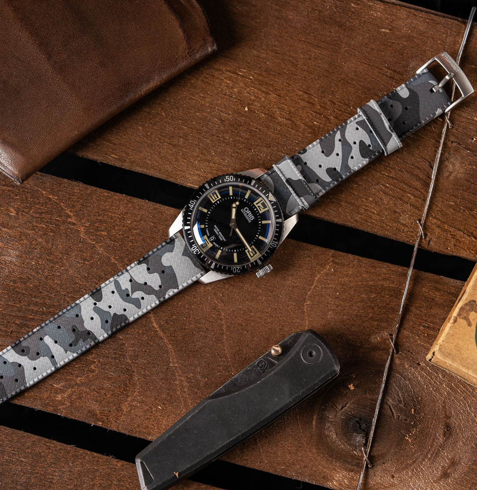 Tropical Retro Style FKM Rubber Quick Release Watch Straps FKM Rubber Strap