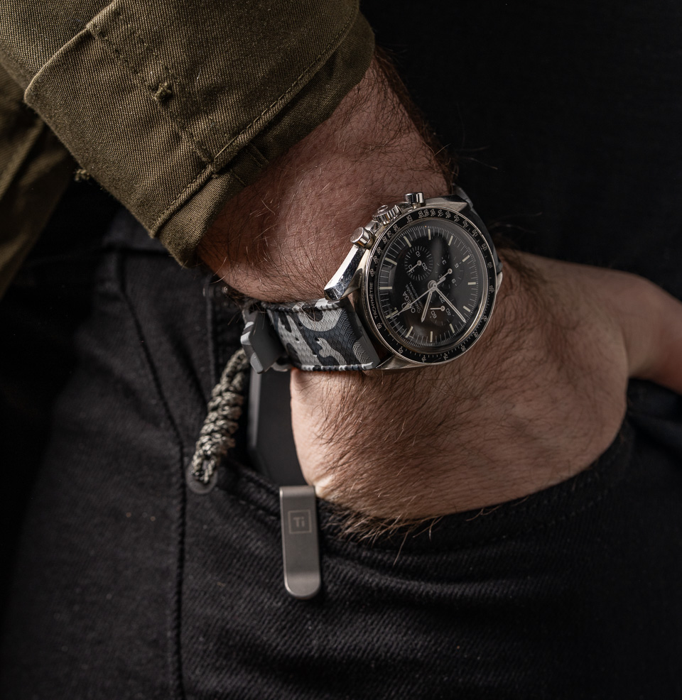 Tropical Retro Style FKM Rubber Quick Release Watch Straps Classic diamond-weave