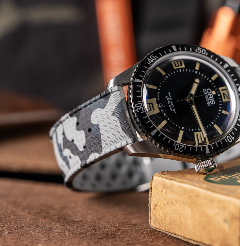 Tropical Retro Style FKM Rubber Quick Release Watch Straps Multiple Sizes