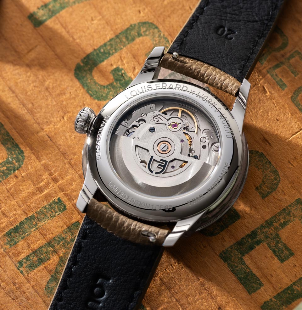 Le Régulateur Louis Erard x Worn & Wound Numbered Caseback