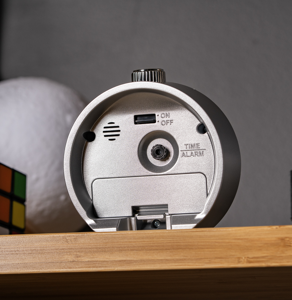 Mai Modern Rotating Bezel Alarm Clock Seiko Quartz Clock Mechanism