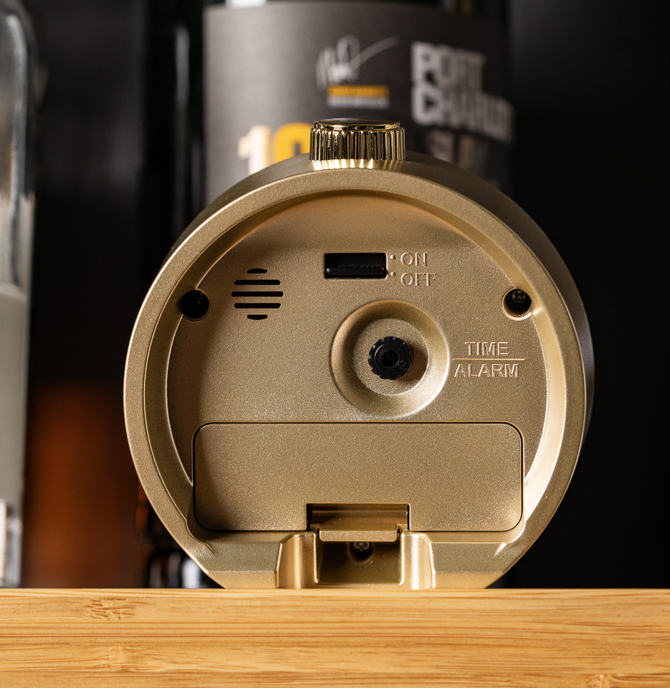 Mai Modern Rotating Bezel Alarm Clock Seiko Quartz Clock Mechanism