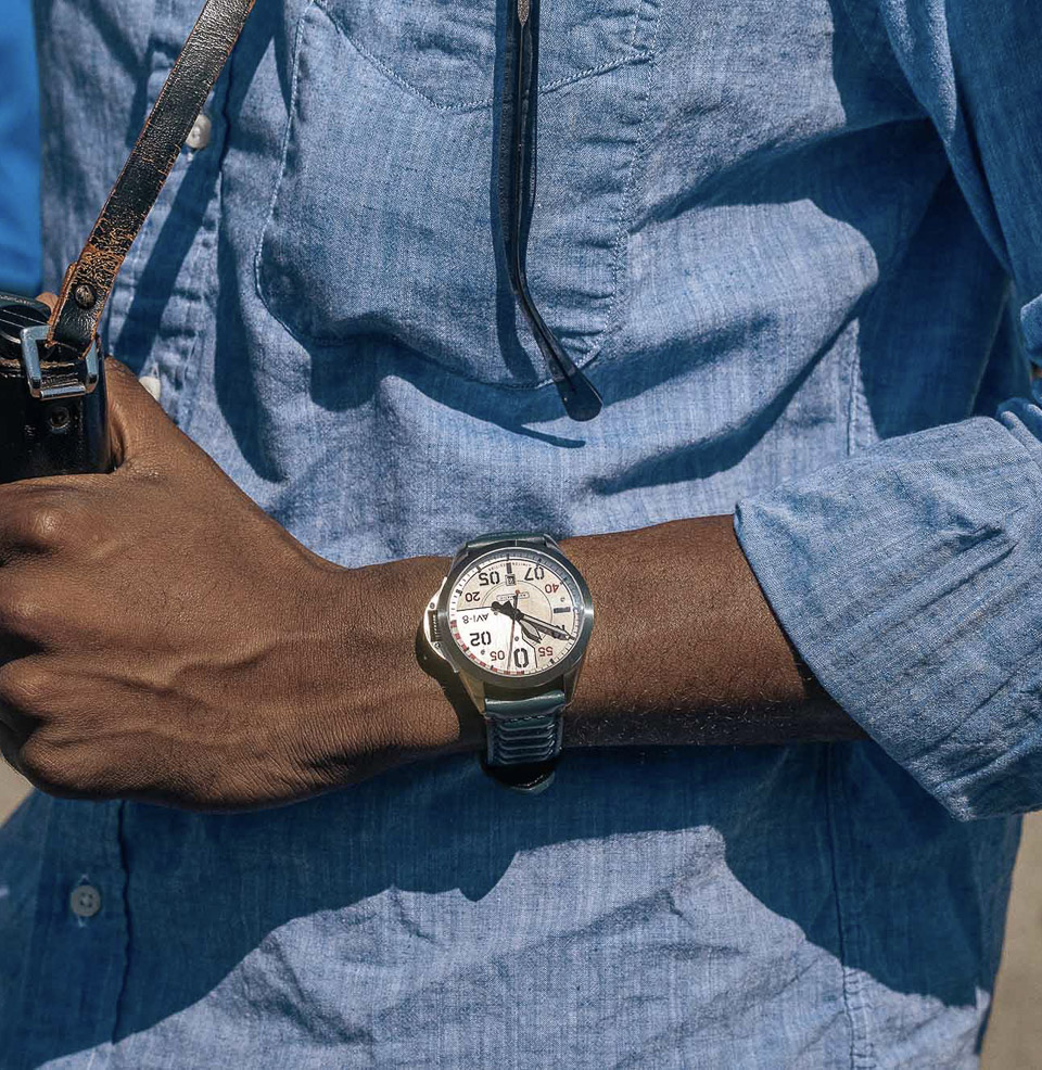 AVI-8 P-51 Mustang 85th Anniversary Limited Editions 42mm Stainless Steel Case