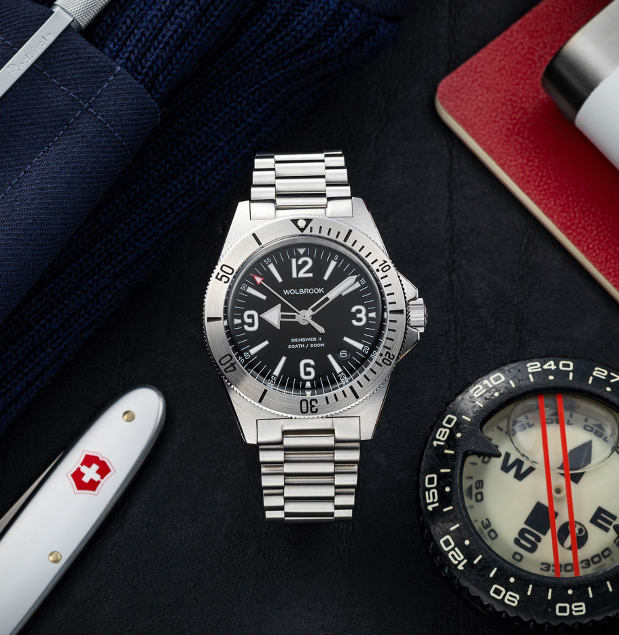 Skindiver II Automatic Dive Watch - Narwhal Limited Edition 40mm Stainless Steel Case