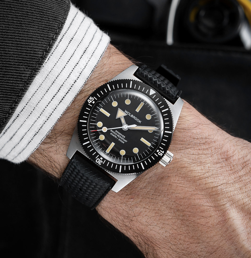 38mm Skindiver Automatic Dive Watch 38mm Stainless Steel Case