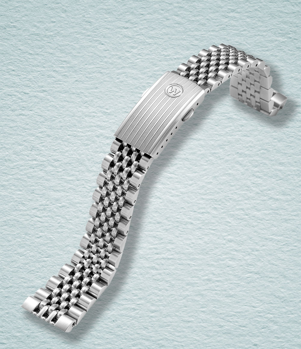 Beads-of-Rice Stainless-Steel Bracelet – 20mm