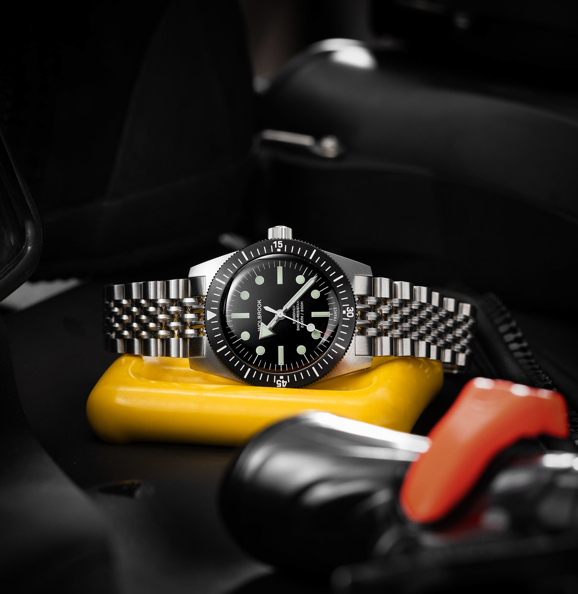 Beads-of-Rice Stainless-Steel Bracelet – 20mm Multi-link construction