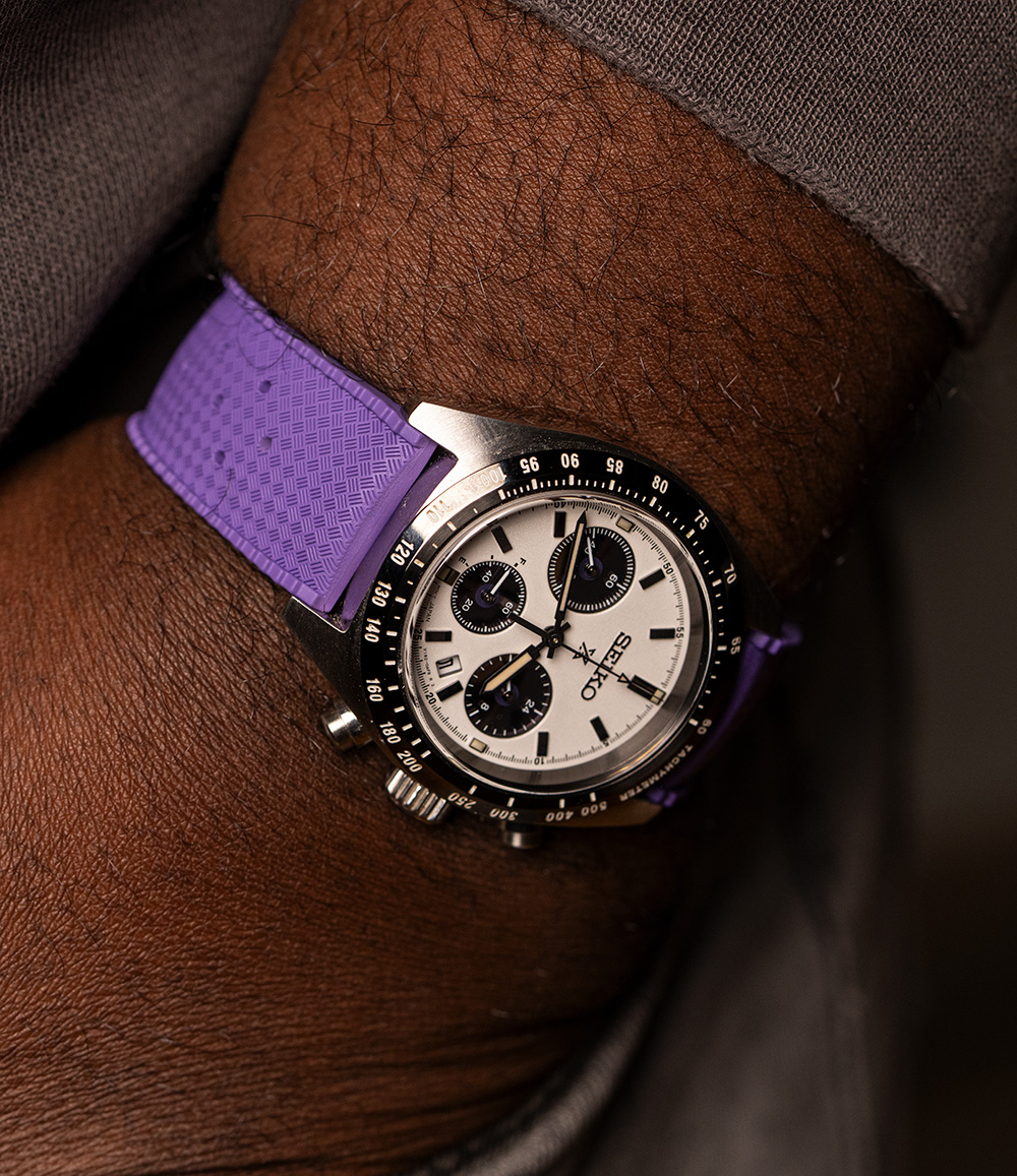 Tropical Retro Style FKM Rubber Quick Release Watch Straps