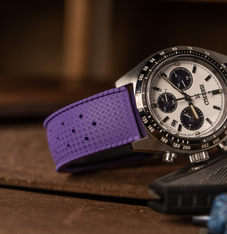 Tropical Retro Style FKM Rubber Quick Release Watch Straps FKM Rubber