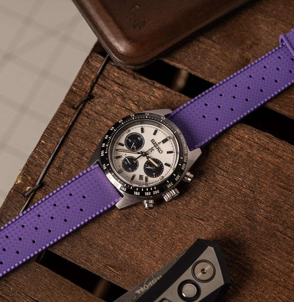 Tropical Retro Style FKM Rubber Quick Release Watch Straps FKM Rubber Strap