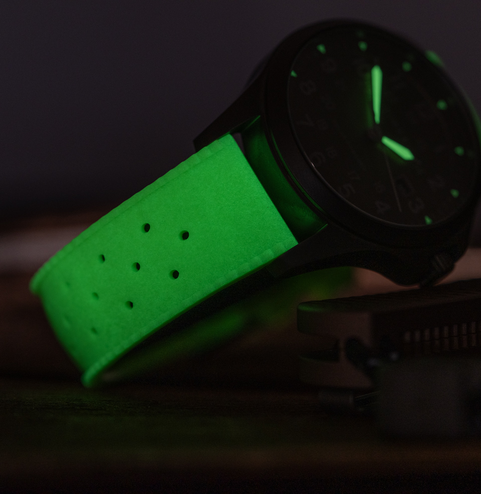 Tropical Retro Style FKM Rubber Quick Release Watch Straps G.I.T.D FKM Rubber