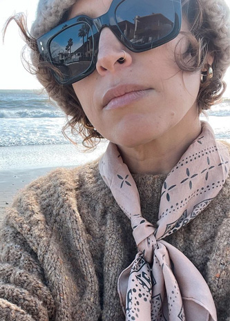 The OZMA Sisterhood Bandana, Regen Silk, Blush | OZMA