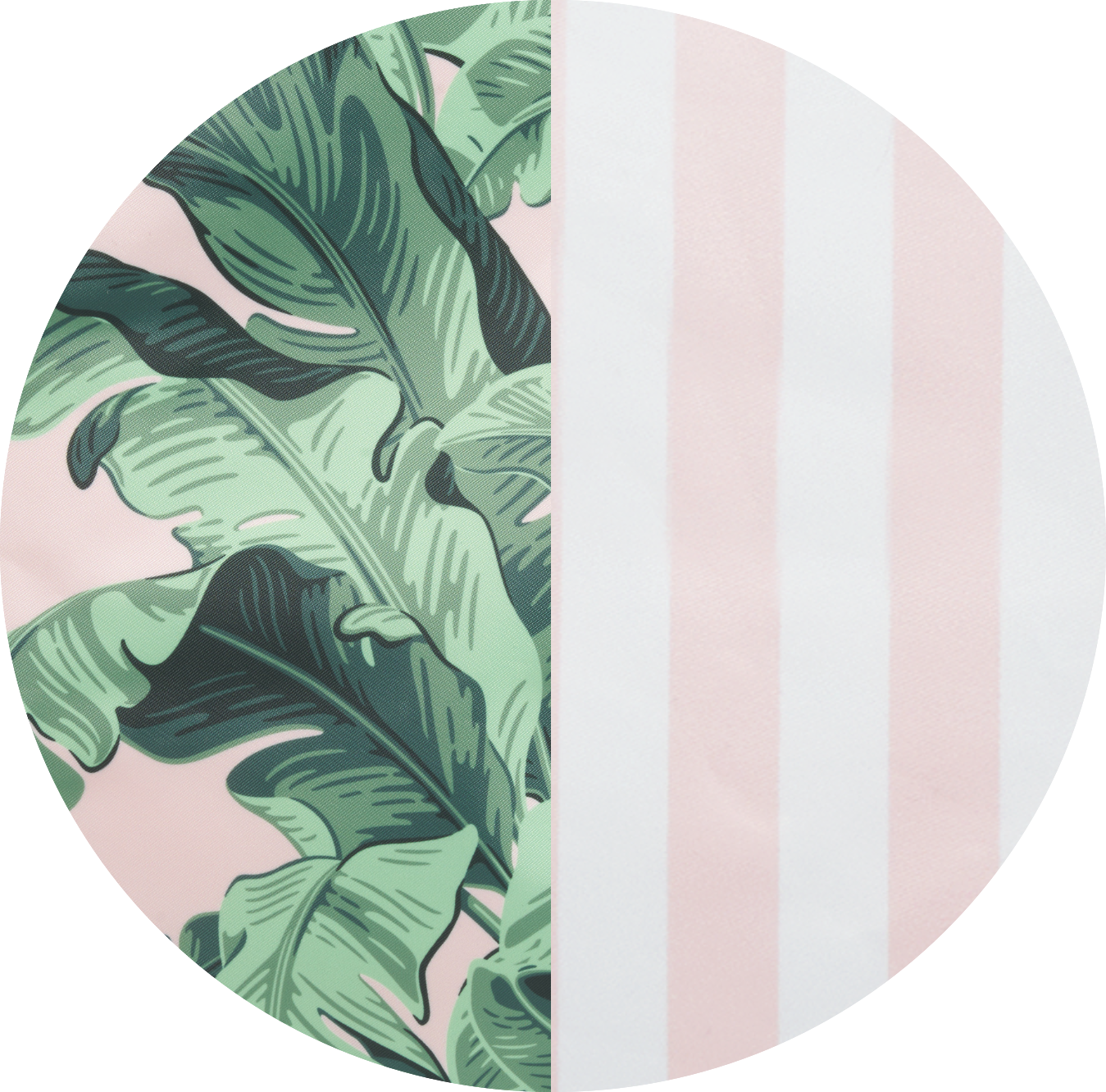 Sunset Stripe and Banana Leaf