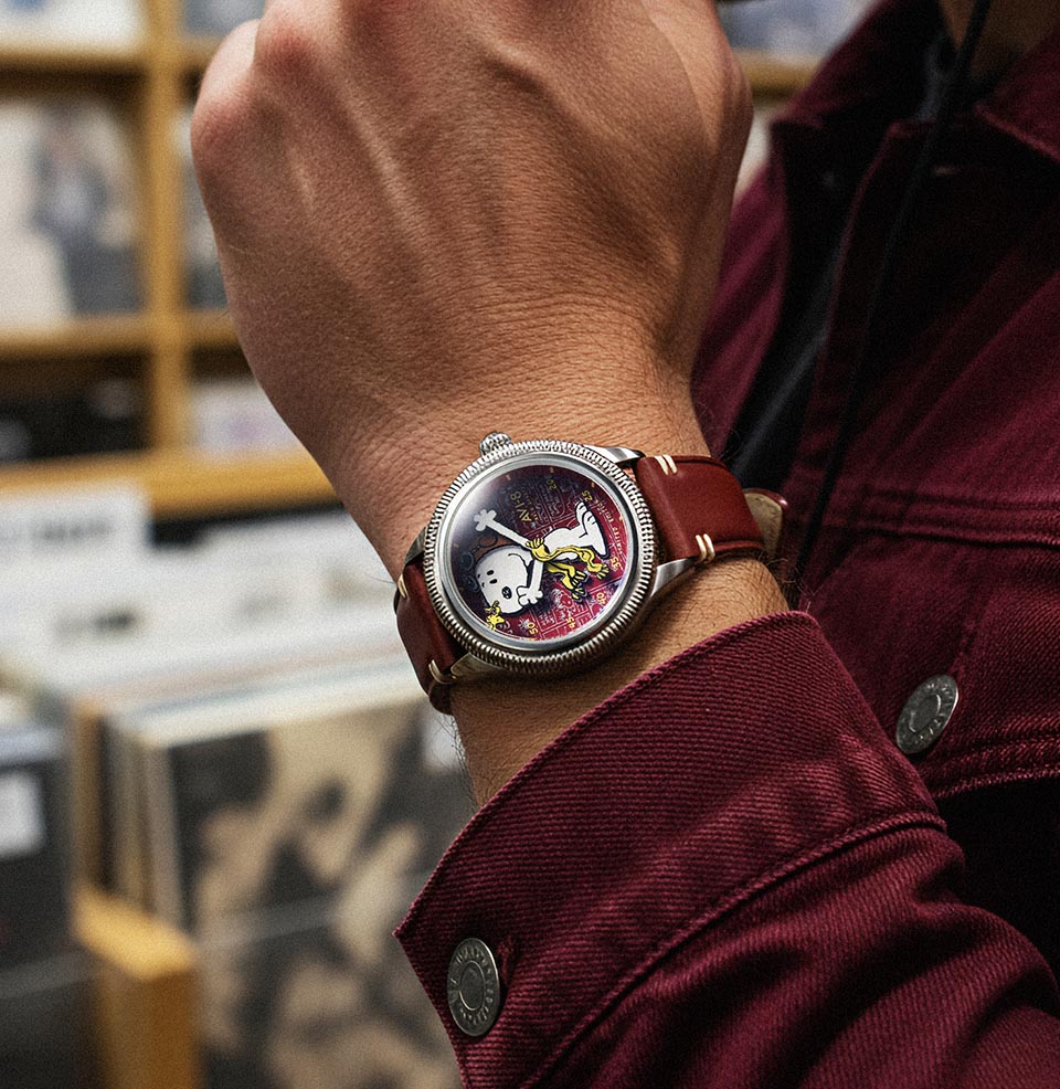 AVI-8 Peanuts Snoopy Flying Ace Limited Edition 40mm Stainless Steel Case