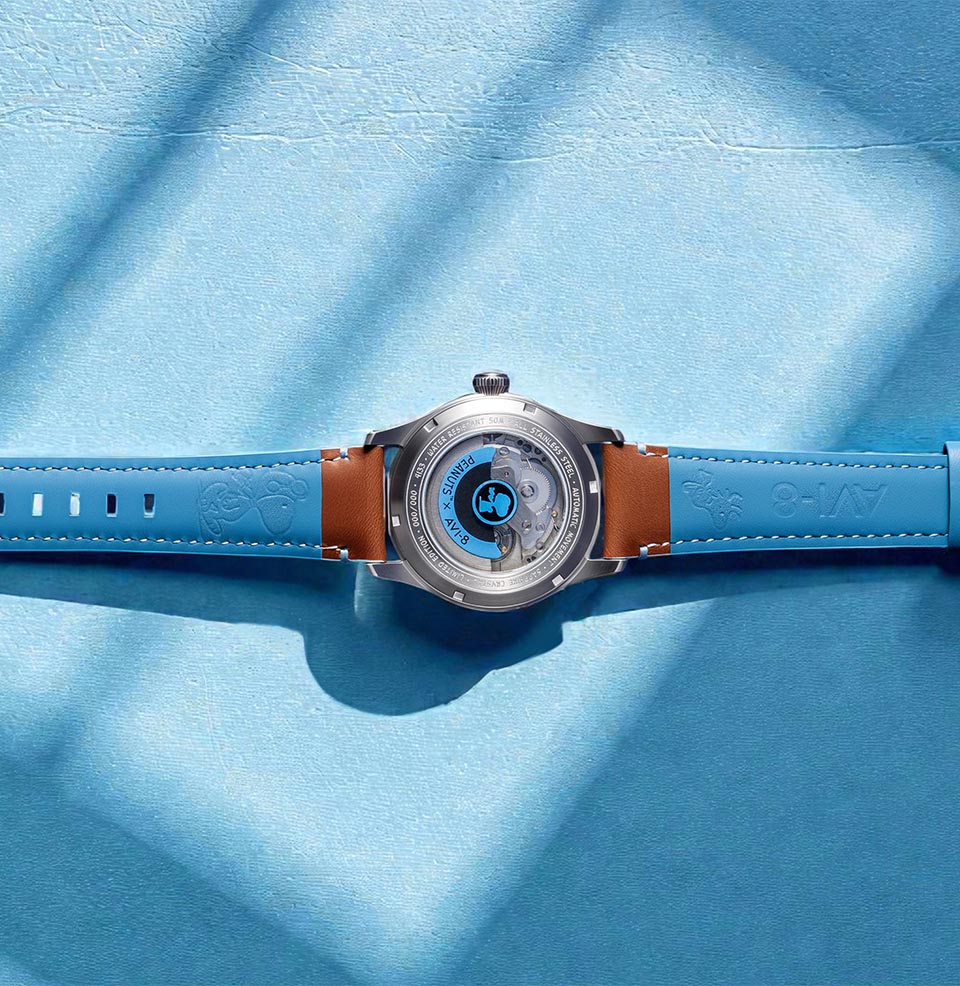 AVI-8 Peanuts Snoopy Flying Ace Limited Edition Display Caseback