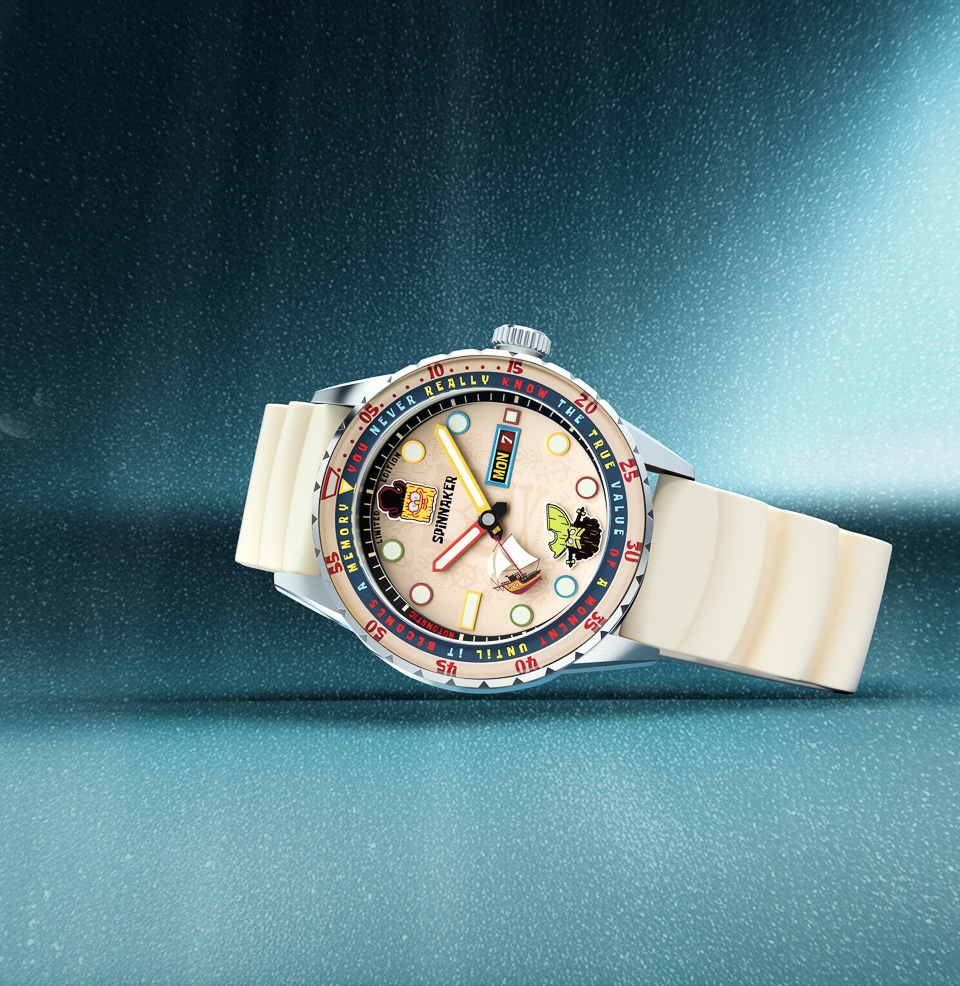 Hass Automatic SpongeBob: The Search for SquarePants Limited Edition 43mm Stainless Steel Case