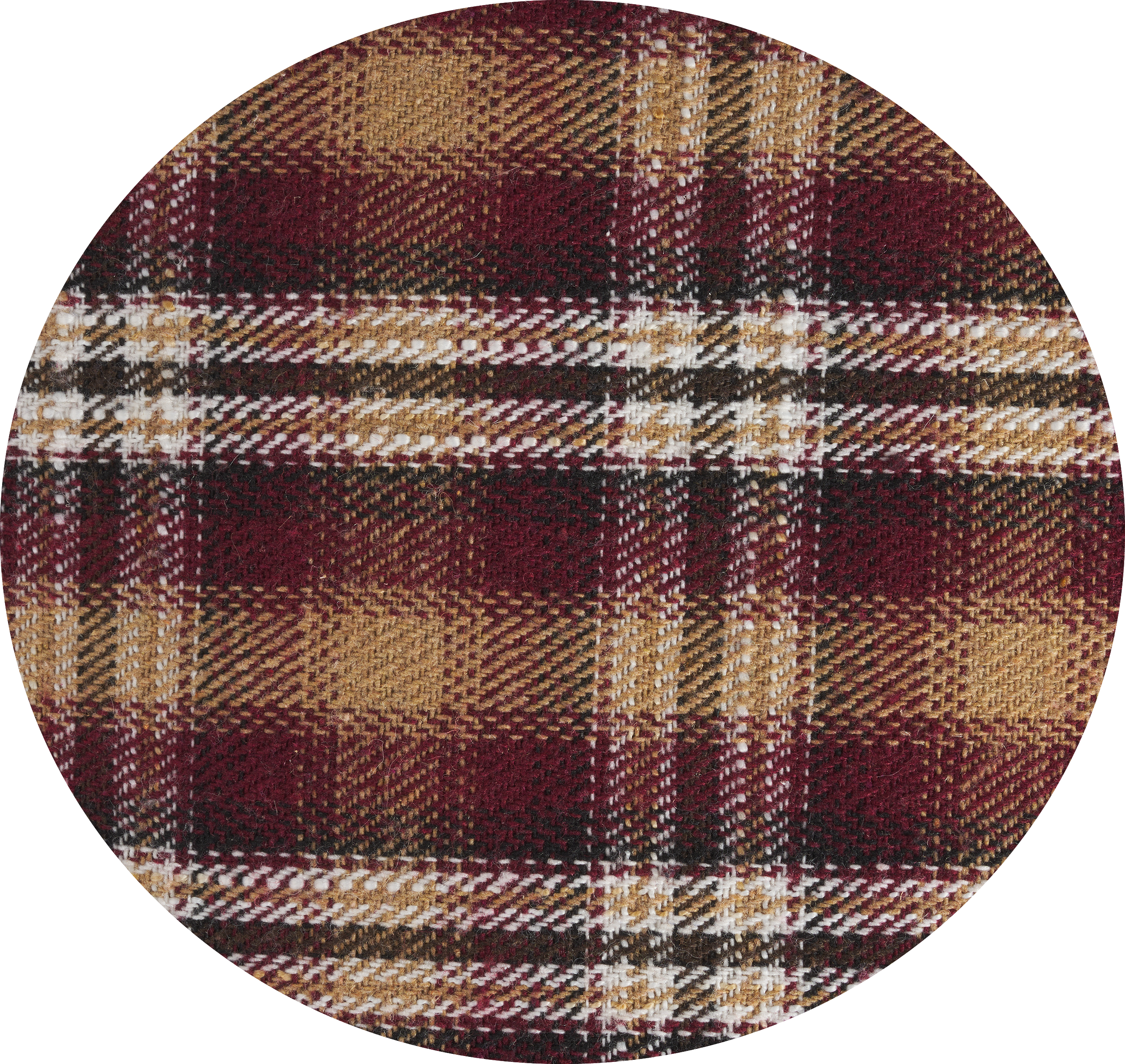 Burgundy Woven Plaid