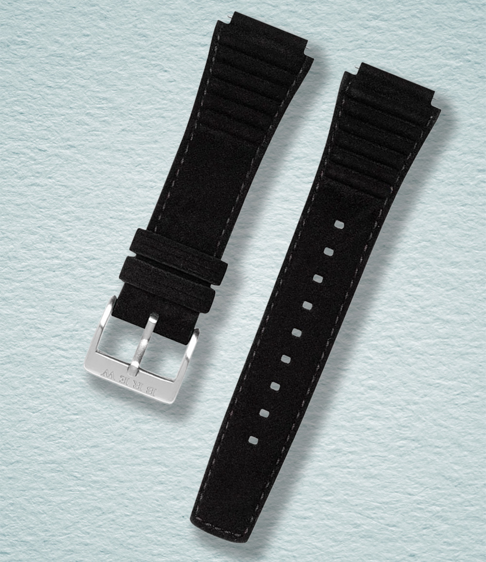 Brew Black Suede Metric Strap