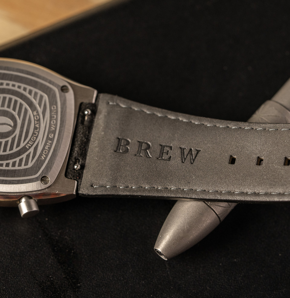 Brew Black Suede Metric Strap Durable leather lining