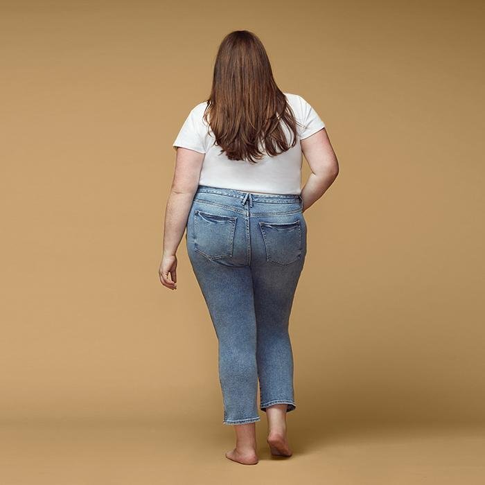 girl in jeans size 20