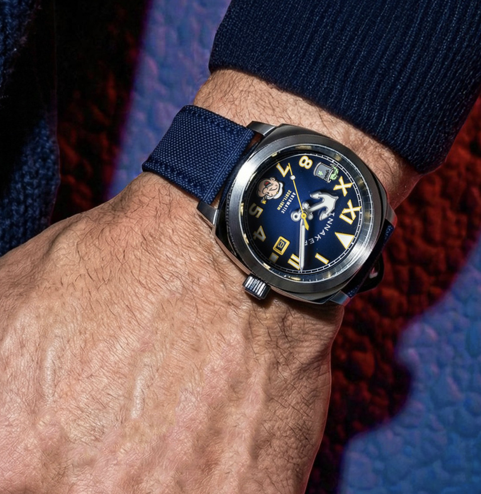 Spinnaker Hull California Automatic Popeye Sailors & Sweethearts Limited Edition 42mm Stainless Steel Case
