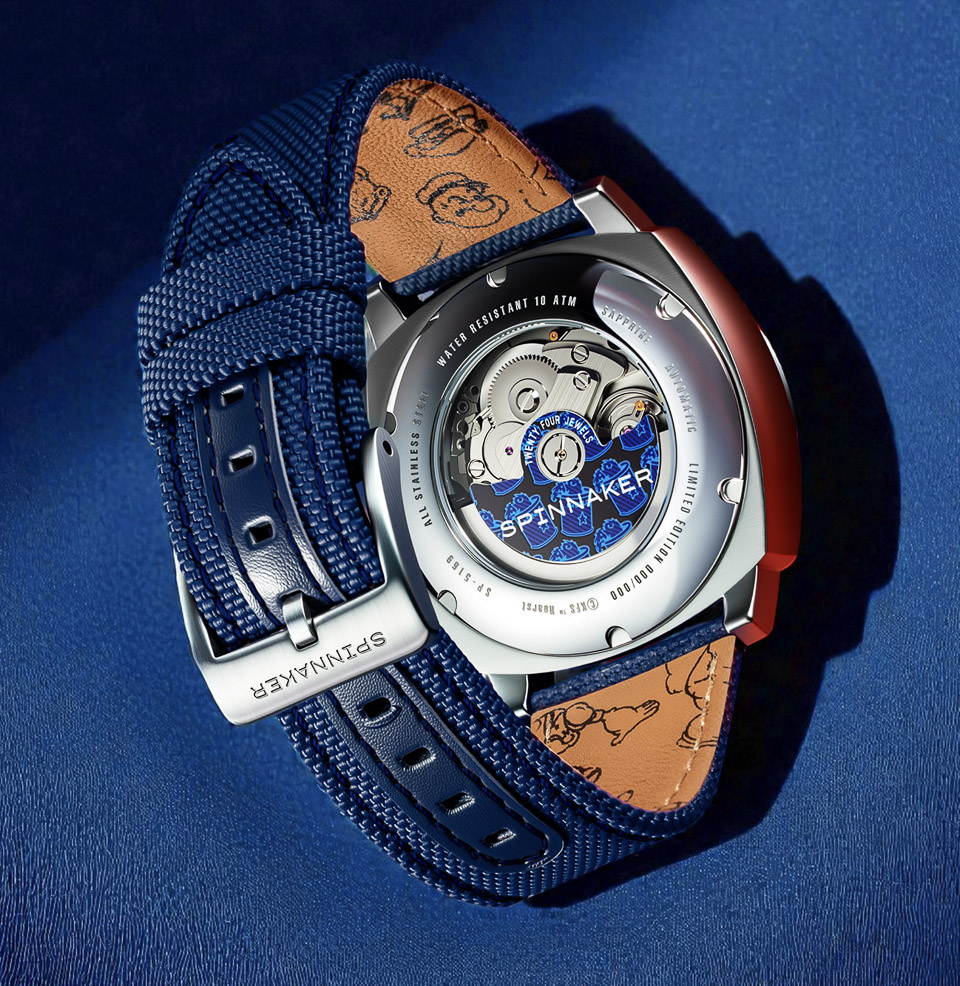 Spinnaker Hull California Automatic Popeye Sailors & Sweethearts Limited Edition Exhibition Caseback
