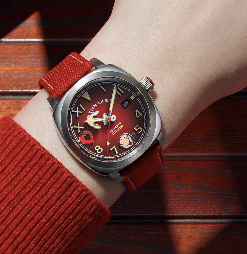 Spinnaker Hull California Automatic Popeye Sailors & Sweethearts Limited Edition 42mm Stainless Steel Case