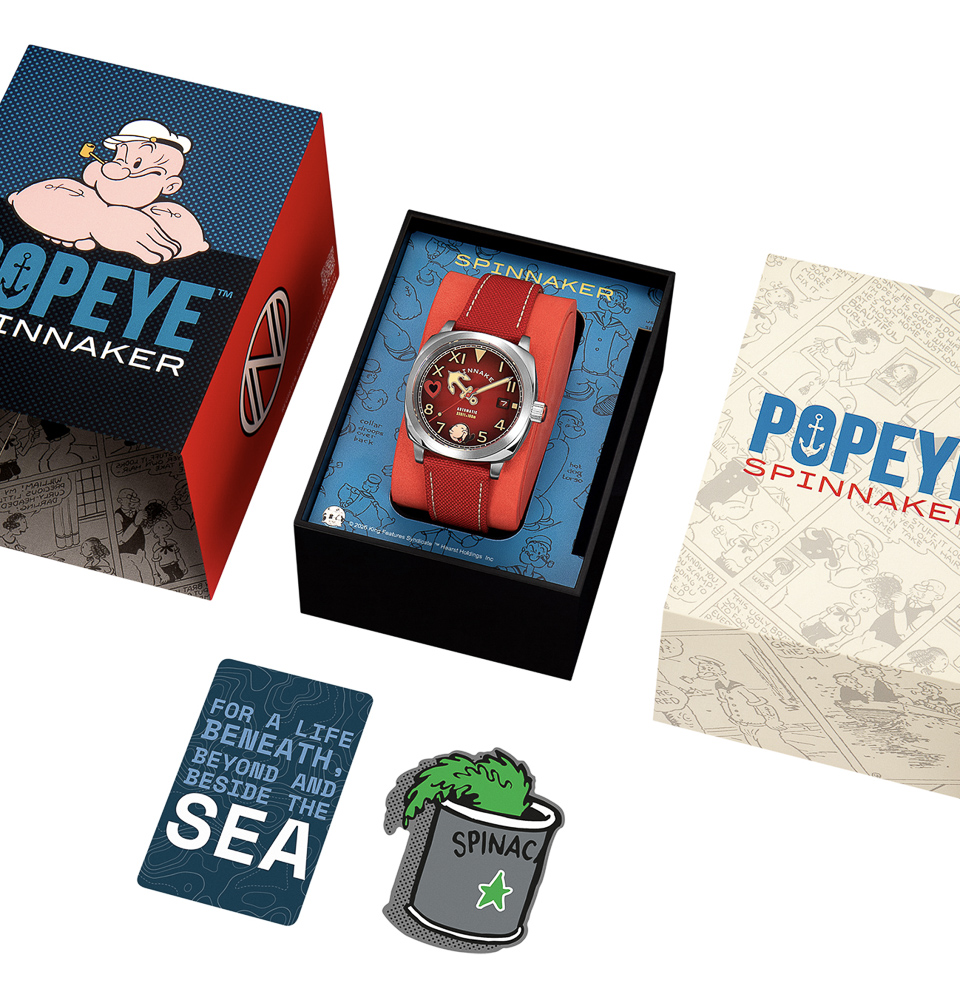 Spinnaker Hull California Automatic Popeye Sailors & Sweethearts Limited Edition Collector's Packaging
