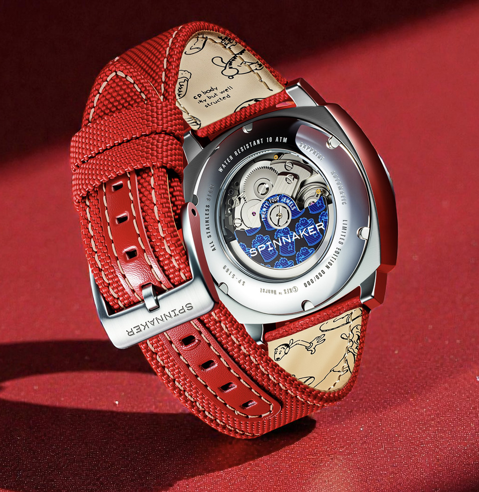 Spinnaker Hull California Automatic Popeye Sailors & Sweethearts Limited Edition Exhibition Caseback