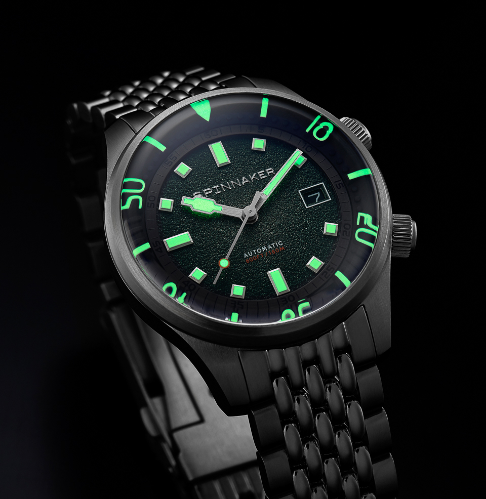 Spinnaker Bradner Automatic Emerald Green Luminous Internal Bezel