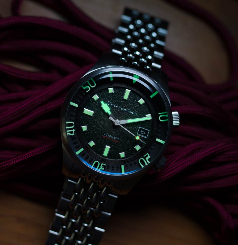 Spinnaker Bradner Automatic Emerald Green Luminous Internal Bezel