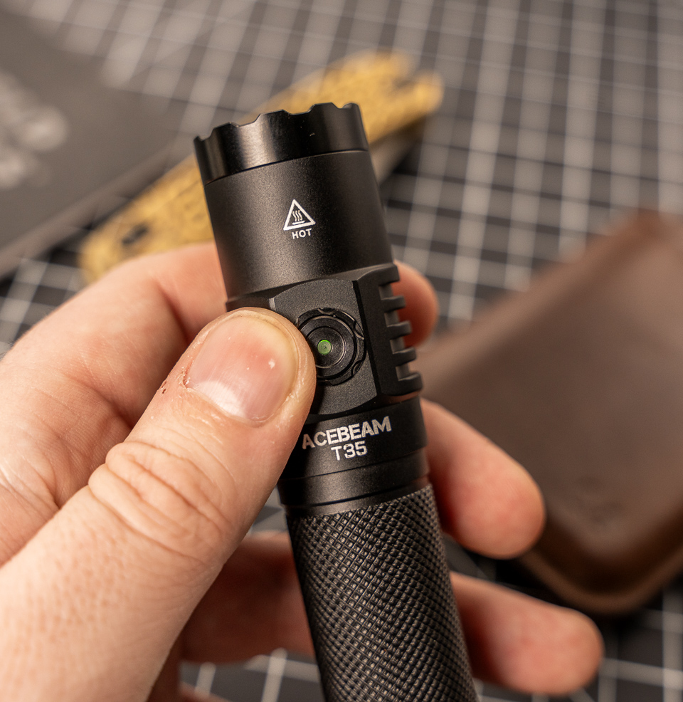 Acebeam T35 CRTF 18650 Dual Switch Flashlight EDC Size