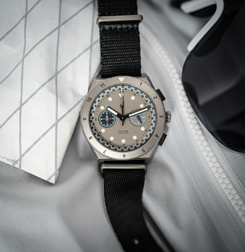 BOLDR Venture Velo Watch Collection Dark beige Dial