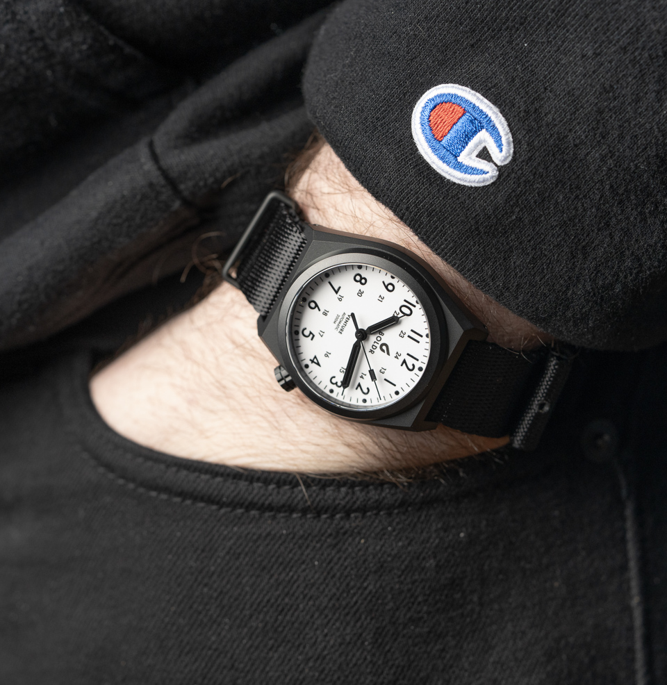 Boldr Supply Co. Venture Blue Moon Watch 38mm Titanium Case