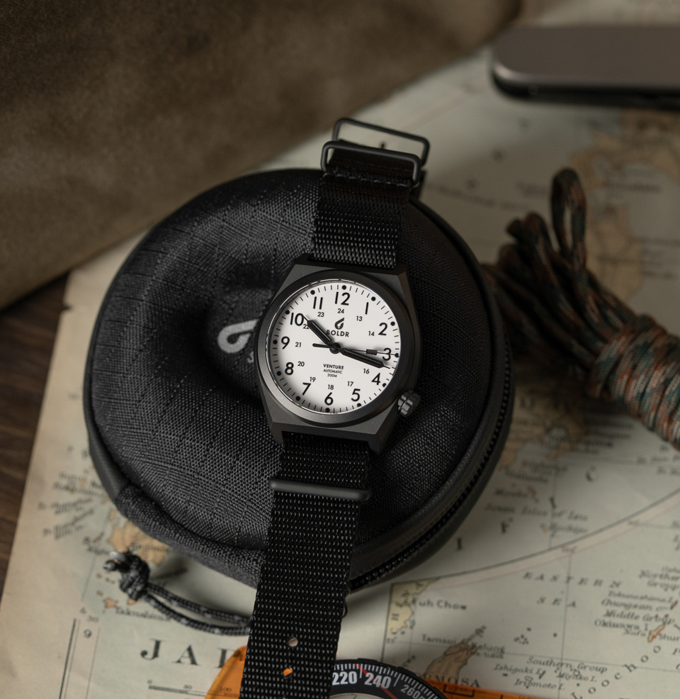 Boldr Supply Co. Venture Blue Moon Watch Clean Aesthetic