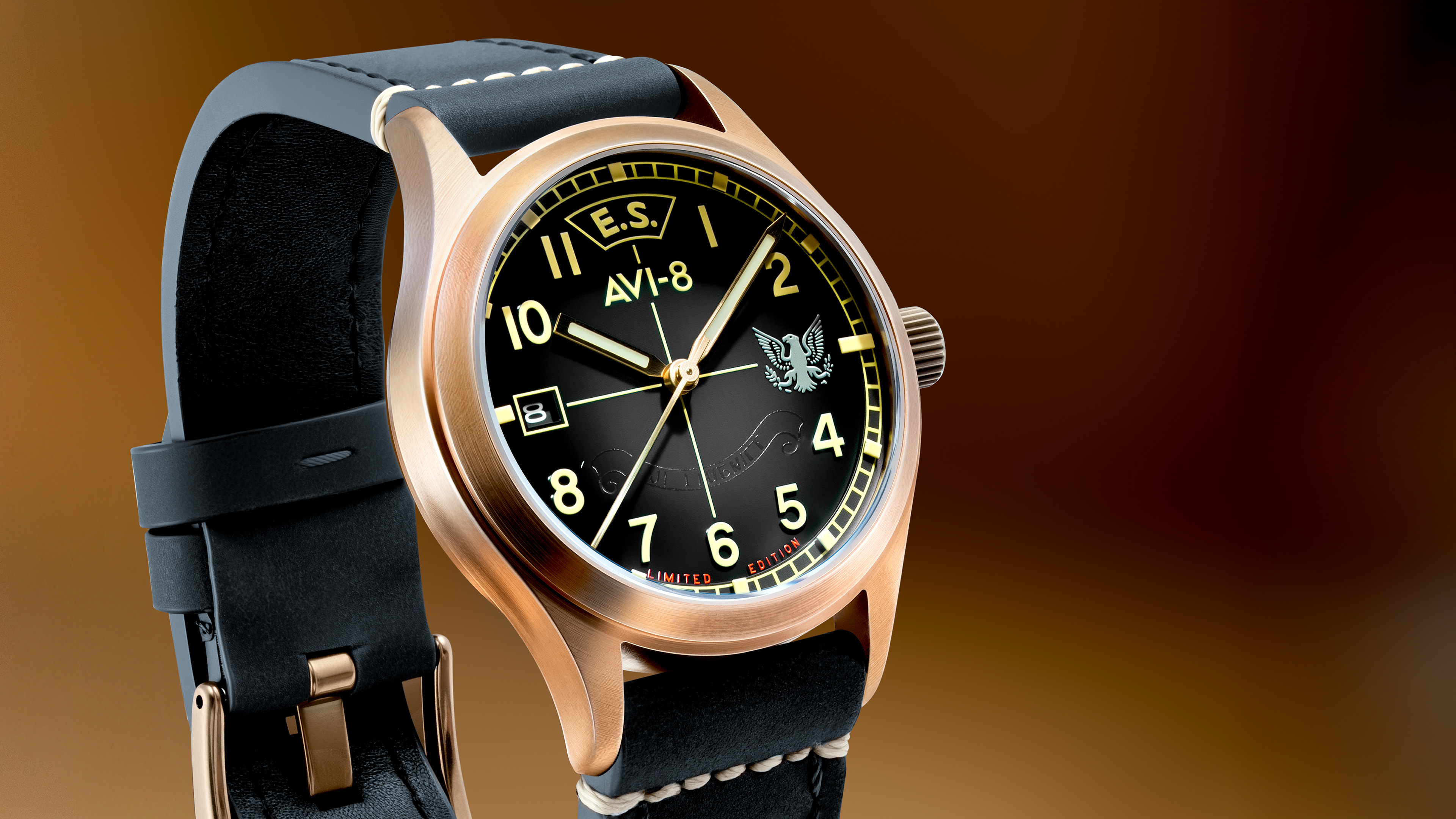 AVI-8 Flyboy Eagle Squadron Auto Bronze 85th Limited Edition