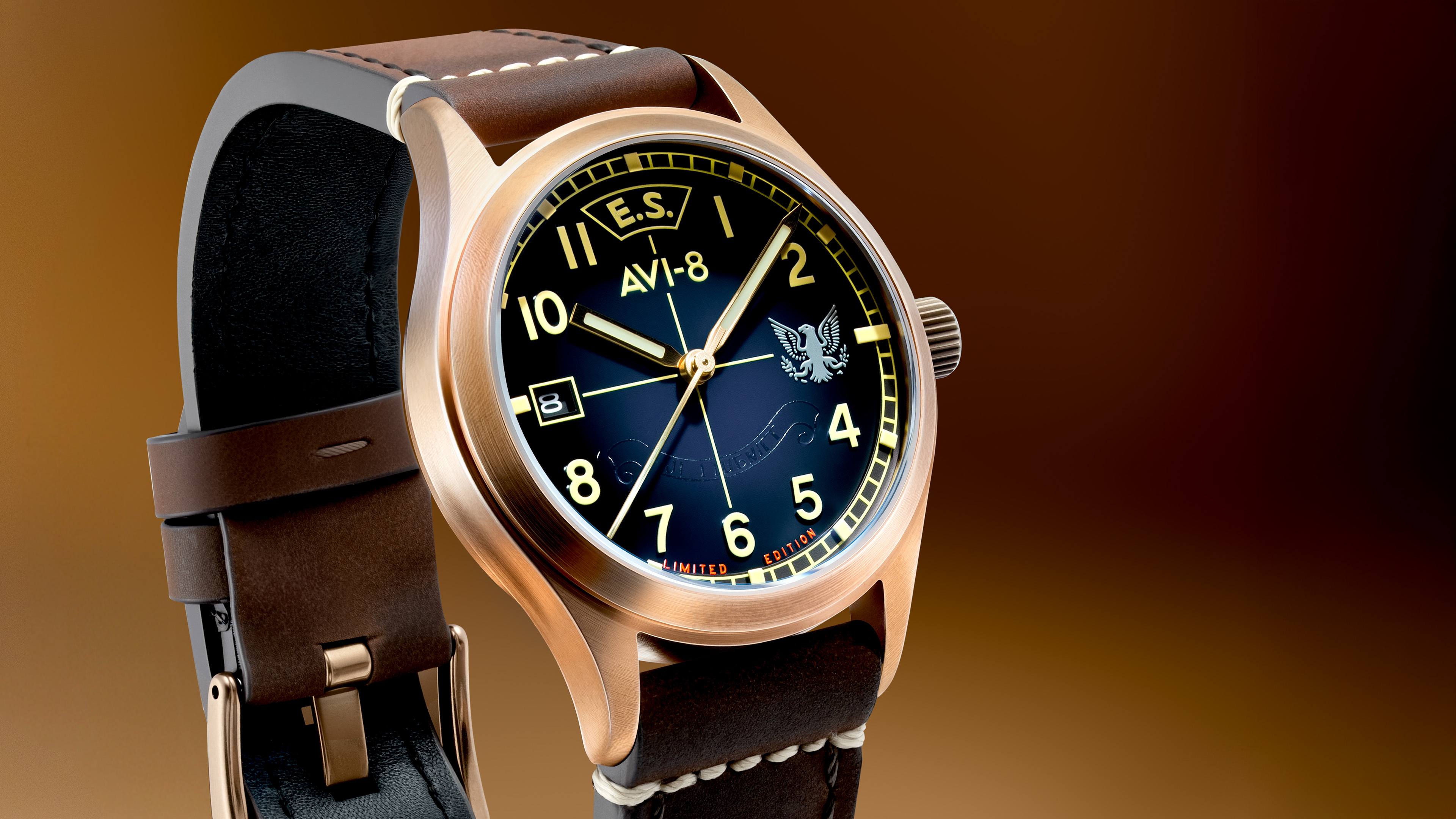 AVI-8 Flyboy Eagle Squadron Auto Bronze 85th Limited Edition