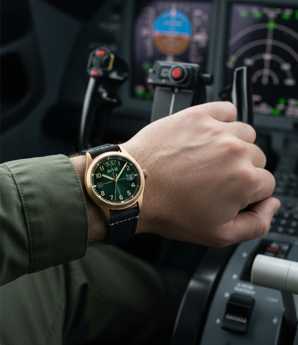 AVI-8 Flyboy Eagle Squadron Auto Bronze 85th Limited Edition Watches