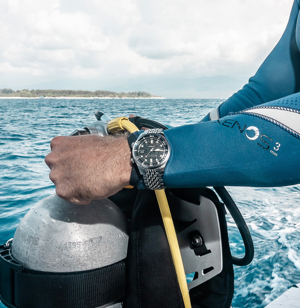 Spinnaker Bradner Automatic Petrol Black Watch Capable Diver