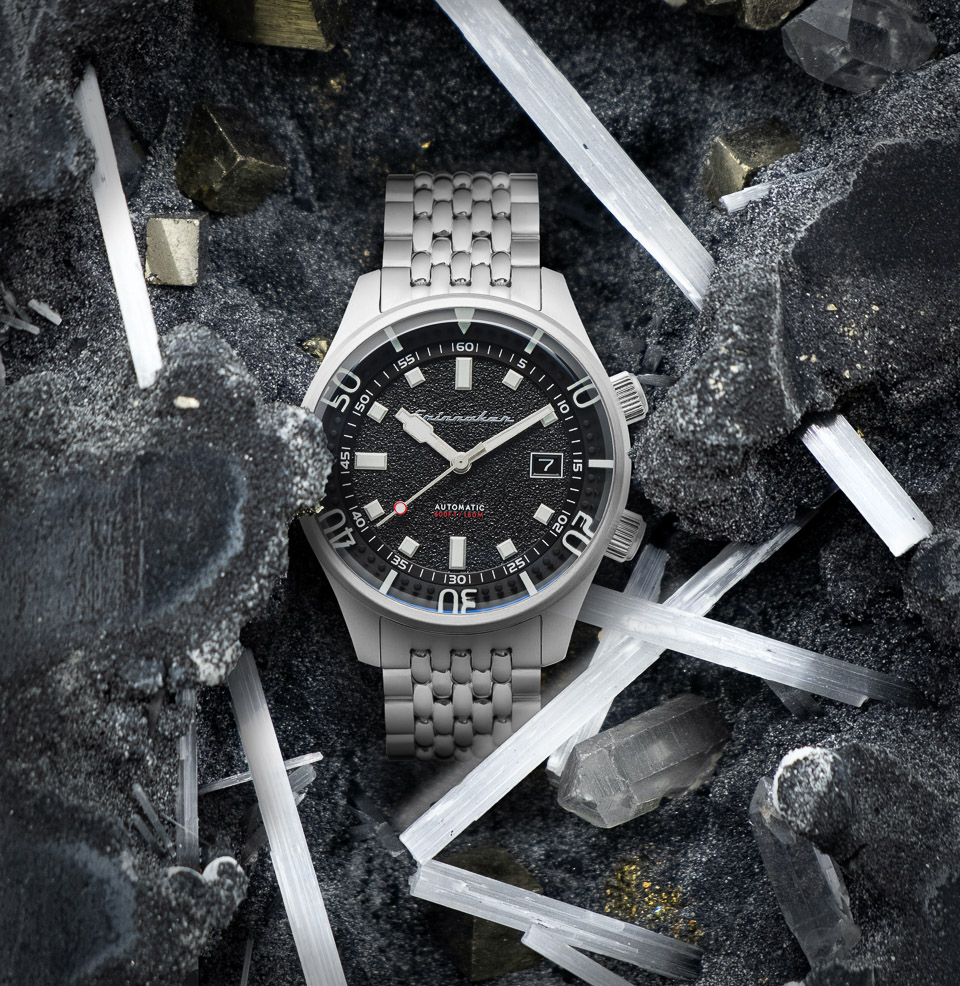 Spinnaker Bradner Automatic Petrol Black Watch Multi-Textured Dial