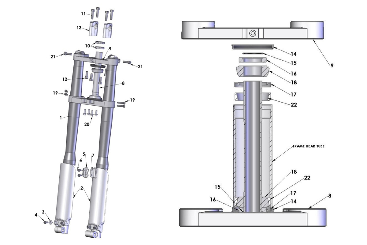 FORKS & TRIPLE CLAMPS