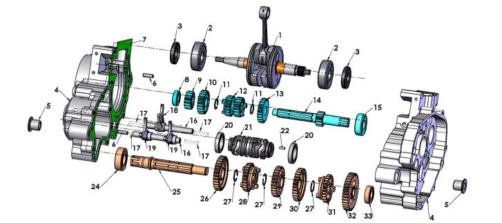 ENGINE & TRANSMISSION INTERNAL