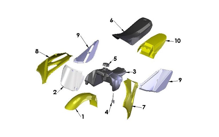 BODYWORK SEAT TANK