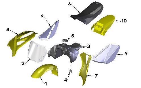 BODYWORK SEAT TANK