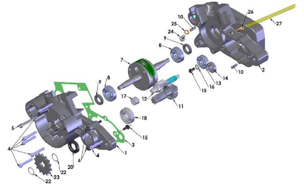 ENGINE BOTTOM END & TRANSMISSION