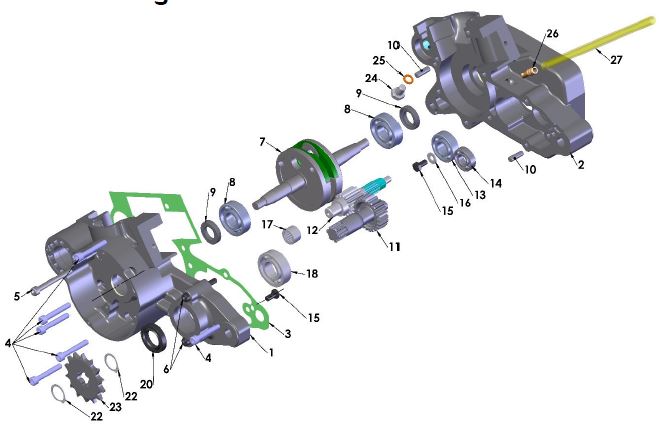 ENGINE BOTTOM END & TRANSMISSION