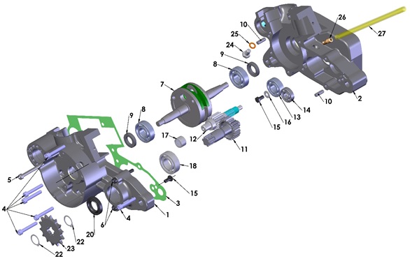 ENGINE BOTTOM END & TRANSMISSION