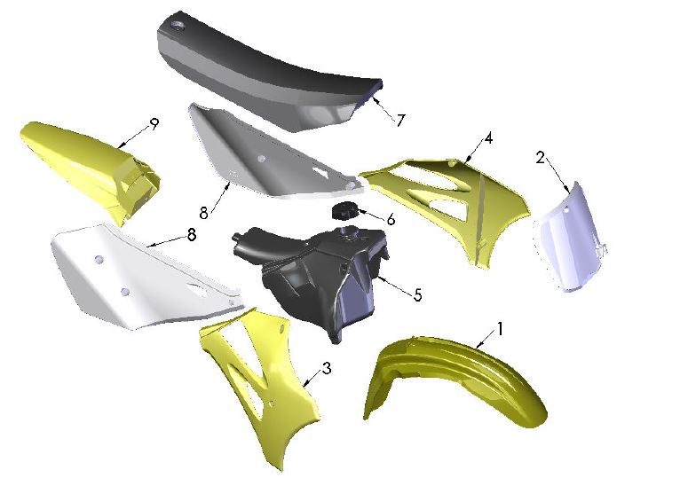 BODYWORK SEAT TANK