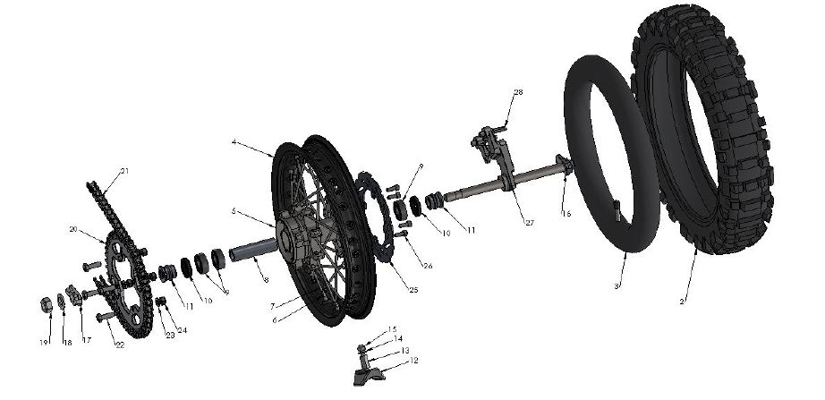 WHEEL REAR